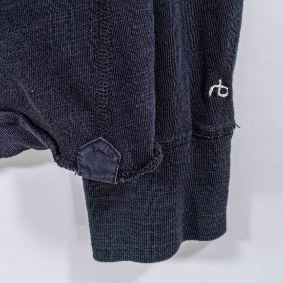 Rag & Bone NYC Henley T-Shirt Long Sleeve Small Y2K Streetwear Rockstar - Picture 5 of 7